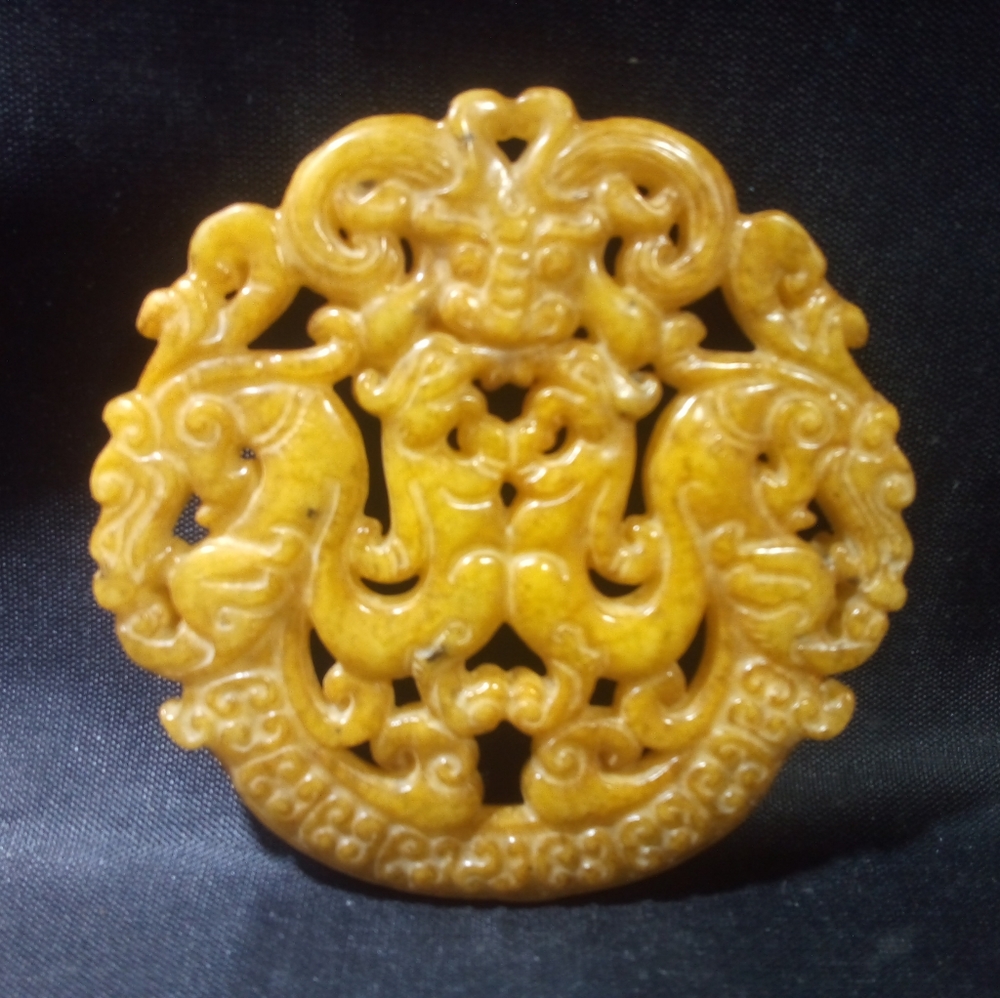 Jade jewelry Stone pendant Chinese Japanese